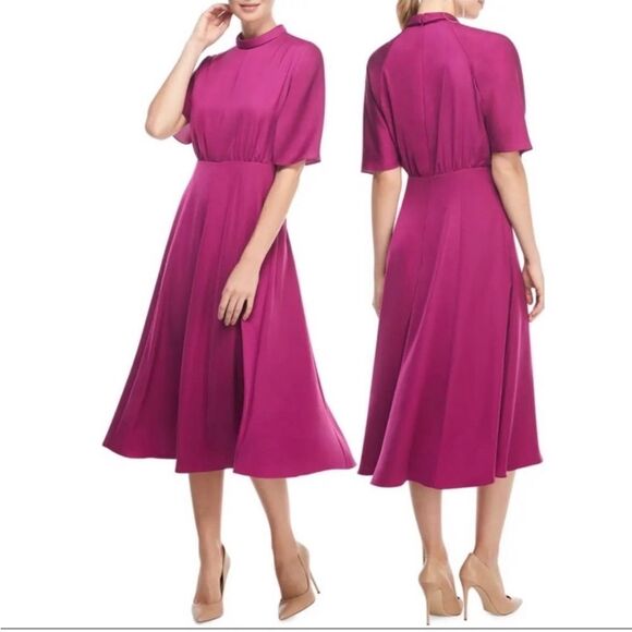 NWT Gal Meets Glam Diane Mock Neck Dress - Picture 1 of 10